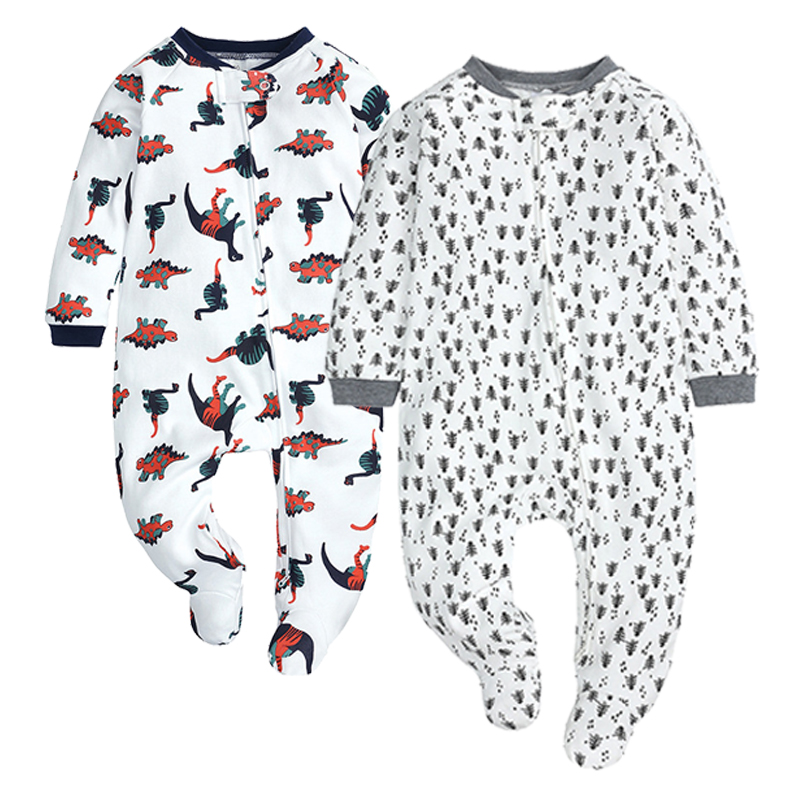 Autumn-Unisex-Baby-Rompers-2Pcs-Cotton-Newborn-Toddler-Pajamas-0-18-Months-Boy-Girl-Sleepwear-Ropa-5