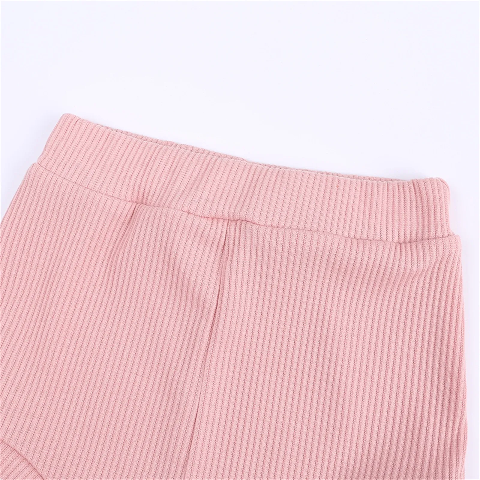 Set-Toddlers-Kids-Girls-Boys-Cute-Ribbed-Soild-Short-Sleeve-Top-Short-Pants-Infant-2pcs-Pajamas-2